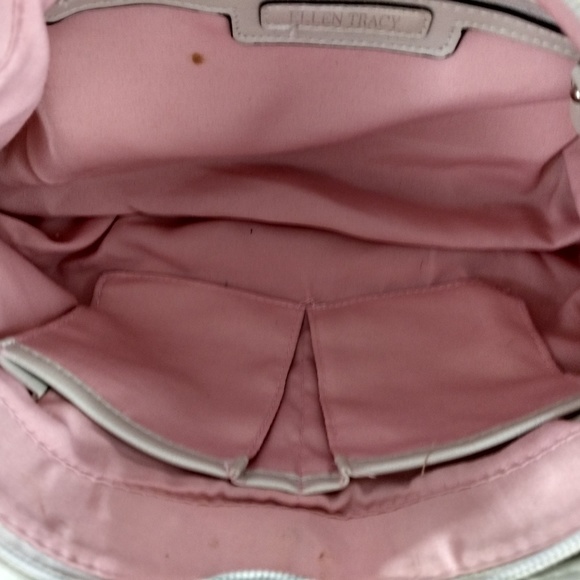 ELLEN TRACY PINK FLORAL BAG PURSE TOTE - Picture 8 of 8